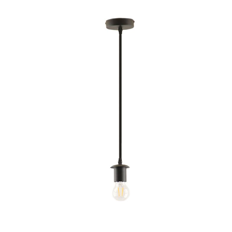 Modern pendant light without shade black, Rika Modern pendant light without shade black, Rika