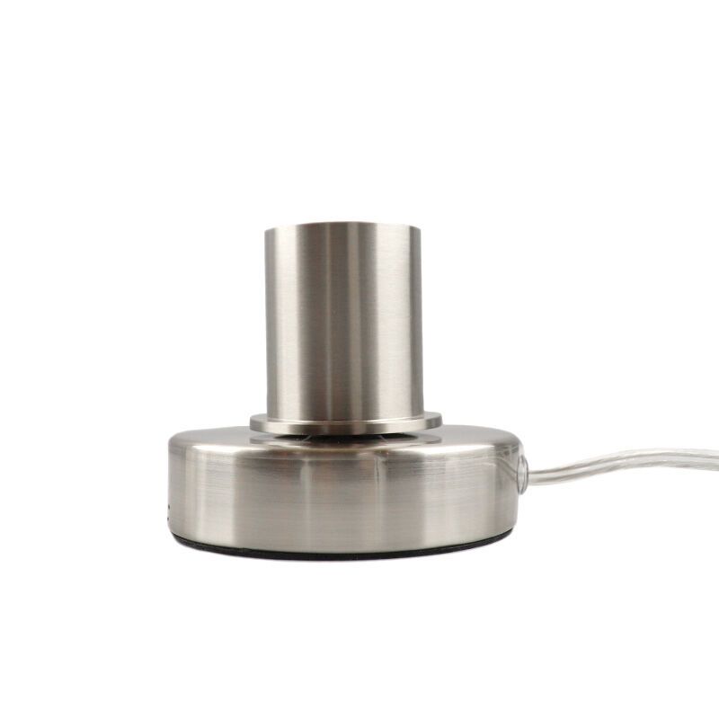 Modern table lamp without shade chrome, Rika, with switch Modern table lamp without shade chrome, Rika, with switch