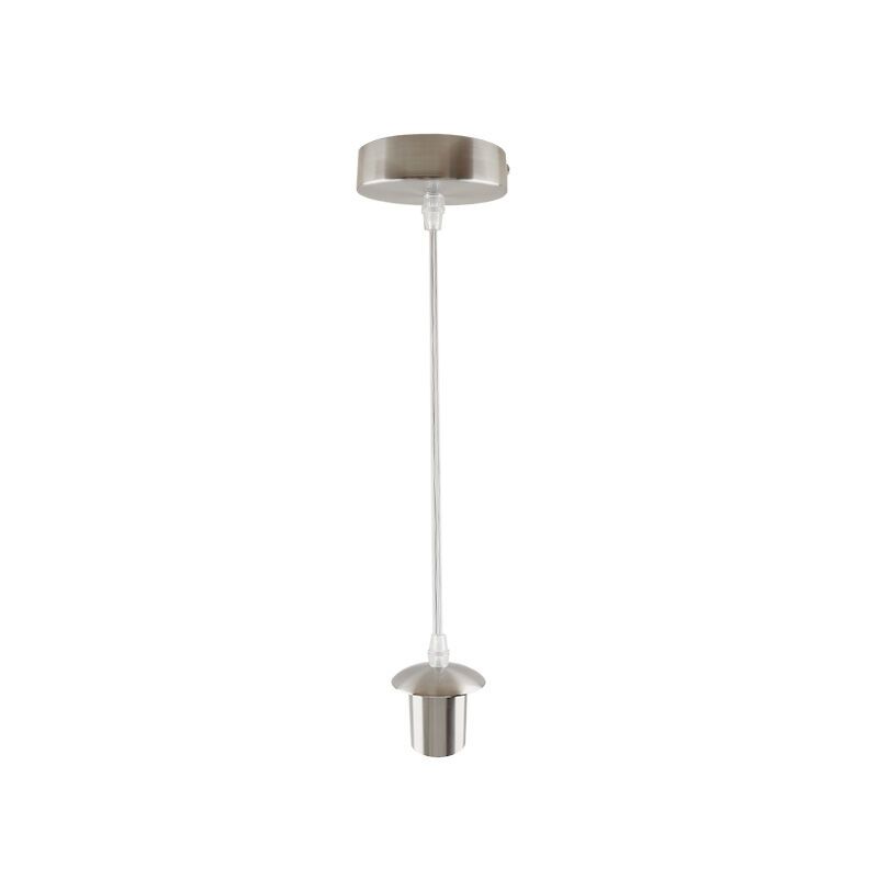 Modern pendant light without shade chrome, Rika