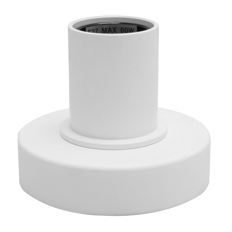 Aluminium table lamp without shade white, Rika, with switch