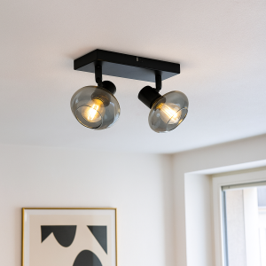 Design ceiling spotlight black, Skip
