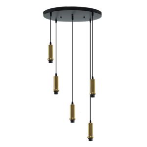Aluminium pendant light without shade gold, Rika