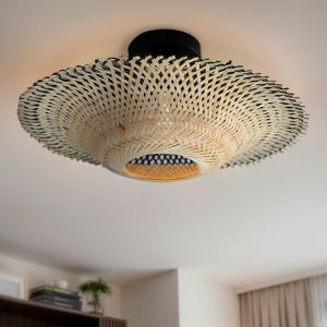 Rustic flush ceiling light brown, Cordoba