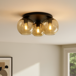 Design ceiling light amber, Emerson