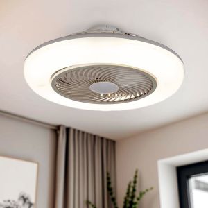 Modern ceiling fan grey, Hale, 40W, 3000K LED, with remote control
