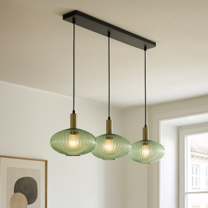 Retro pendant light green, Charlois