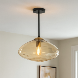 Design ceiling light amber, Evita