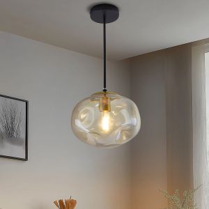 Design pendant light amber, Evita