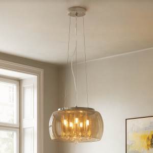 Design pendant light amber, Lorenzo