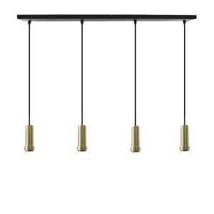 Aluminium pendant light without shade gold, Rika