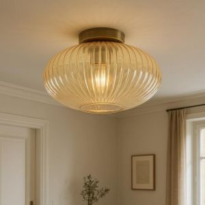 Design flush ceiling light amber, Charlois