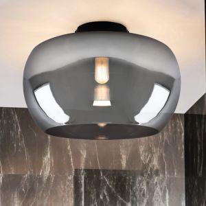 Design bathroom ceiling light grey, Vidro, IP44