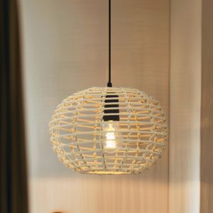 Rattan pendant light brown, Roza