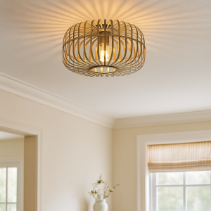 Industrial ceiling light gold, Tobi