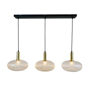 Retro pendant light transparent, Charlois