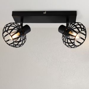 Industrial ceiling spotlight black, Lieve