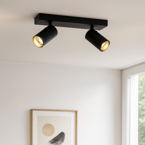 Modern ceiling spotlight black, Nadi