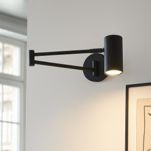 Modern wall spotlight black, Elena