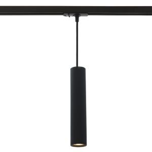 Modern 1 phase track lighting spotlight black, Nadi