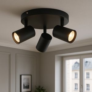 Modern ceiling spotlight black, Elena
