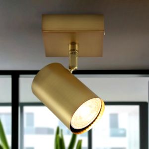 Modern ceiling spotlight brass, Elena