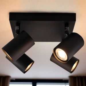 Modern ceiling spotlight black, Elena