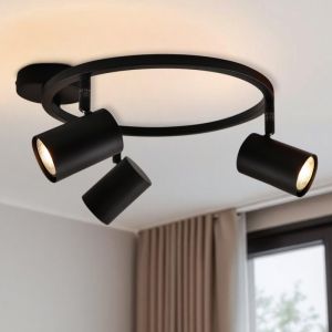 Modern ceiling spotlight black, Elena