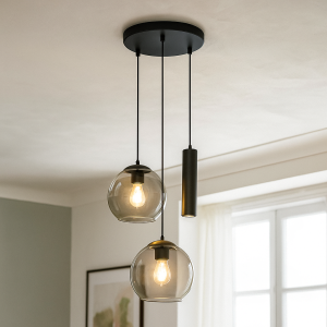 Modern pendant light black, Gianni