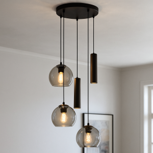 Modern pendant light black, Gianni