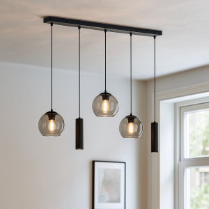 Modern pendant light black, Gianni