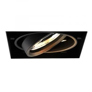 Modern trimless recessed downlight black, Joost