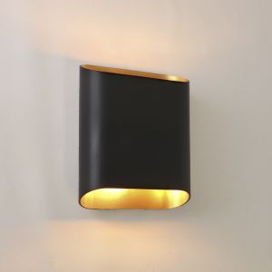 Modern up down wall light black, Bouke