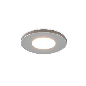 Chrome porch light Dico, IP65, dimmable