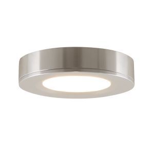 Round kitchen cabinet light, silver