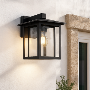 Modern outdoor light black, Amalie, IP54