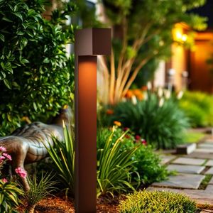 Modern outdoor light rust coloured, Corella, IP54