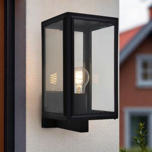 Modern outdoor light black, Sidney, IP44