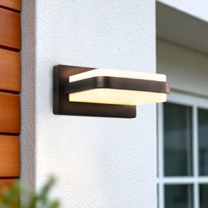 Modern outdoor light black, Sita, 12W, 3000K LED, IP44
