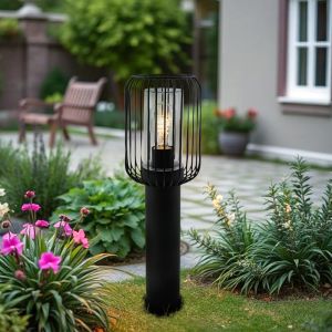 Modern outdoor light black, Enya, IP44