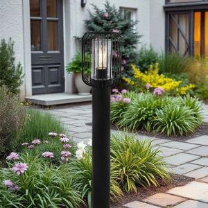 Modern outdoor light black, Enya, IP44