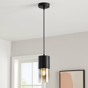 Modern pendant light black, Huy