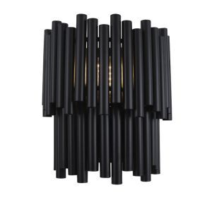 Modern wall light black, Joelle, with switch