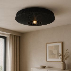 Rustic ceiling light black, Sanny