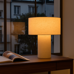 Modern table lamp beige, Timmy, with switch