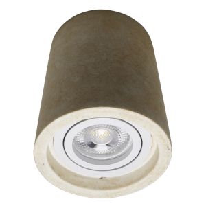 Concrete surface mounted downlight beige, Marcella
