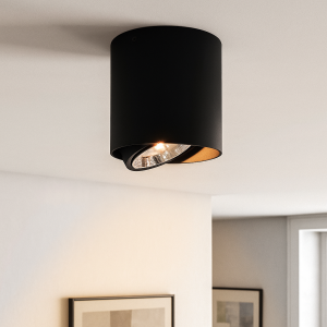 Modern surface mounted downlight black, Mario