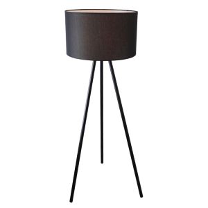 Modern floor lamp black, Janou, with switch