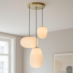 Modern pendant light white, Davide