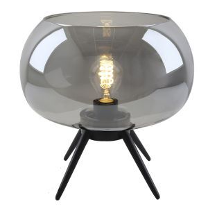 Design table lamp grey, Vidro, with switch