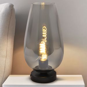 Design table lamp grey, Andy, with switch